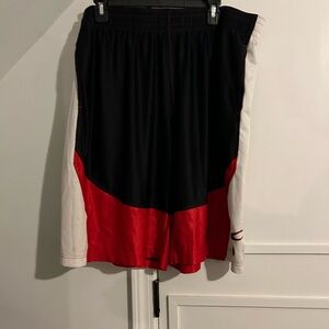 Under Armour Black and Red Athletic Shorts